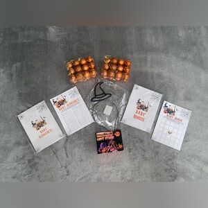 Halloween Baby Shower Bundle Games Bingo Alphabet Decor Lights Gender Reveal